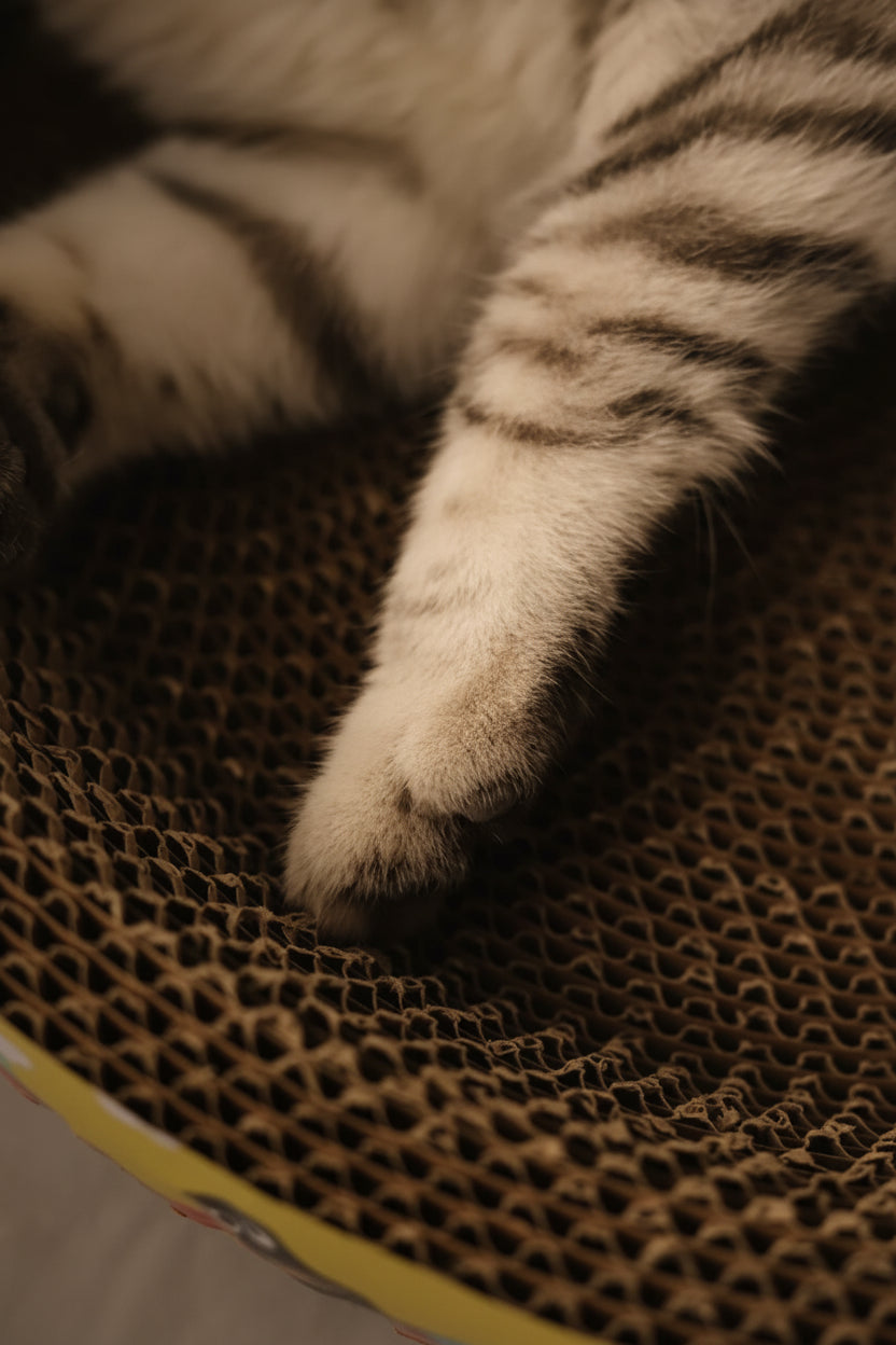 close up of cat bed