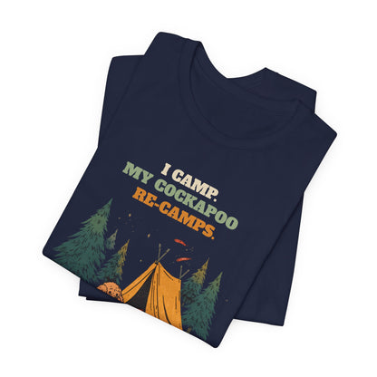 Cockapoo camping t-shirt product photo