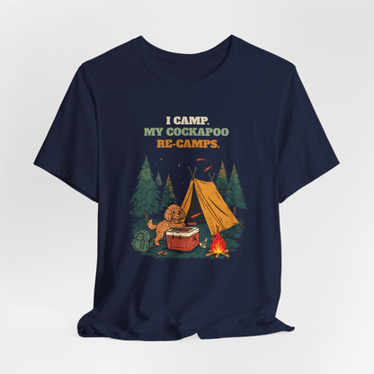 Cockapoo camping tee lifestyle shot two