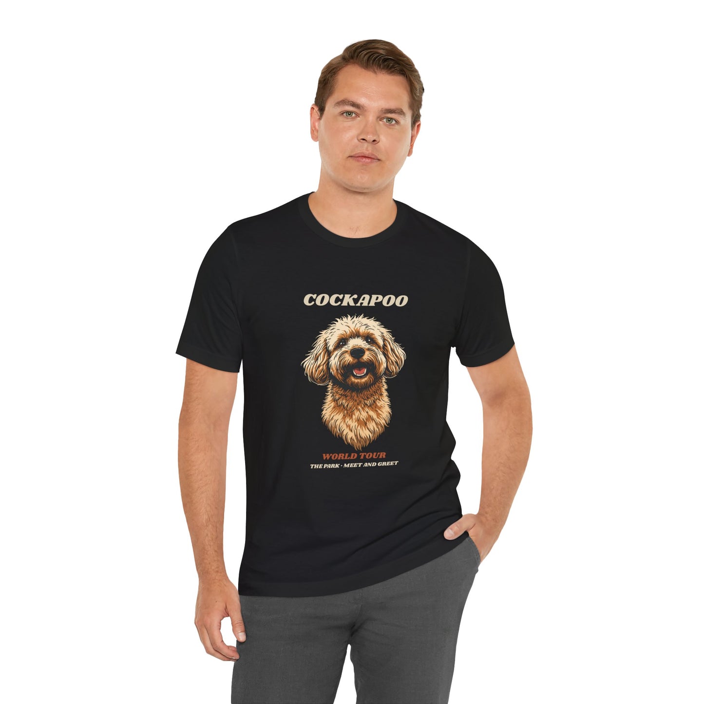 Cockapoo World Tour vintage band t-shirt flat lay