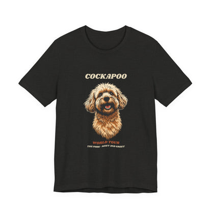 Cockapoo World Tour vintage band t-shirt front print detail