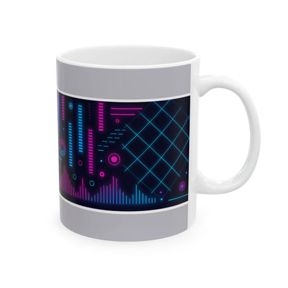 Cocker Spaniel neon ceramic coffee mug, 11oz funny dog lover gift - view 5