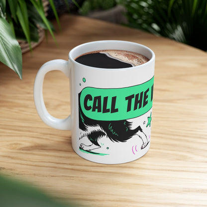 Border Collie ceramic coffee mug, 11oz and 15oz comic pop dog lover gift - view 11