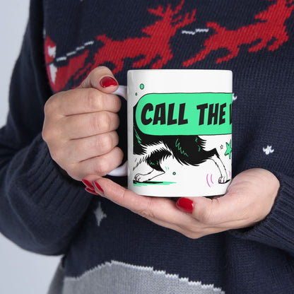 Border Collie ceramic coffee mug, 11oz and 15oz comic pop dog lover gift - view 13