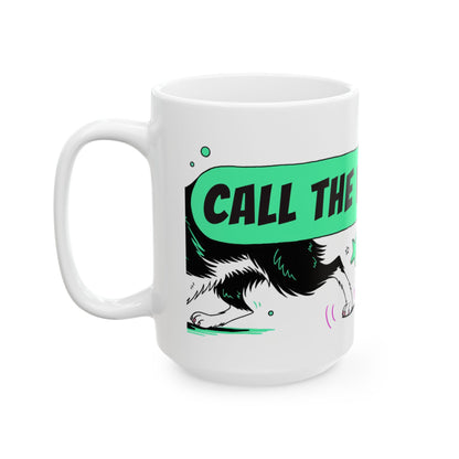 Border Collie ceramic coffee mug, 11oz and 15oz comic pop dog lover gift - view 16