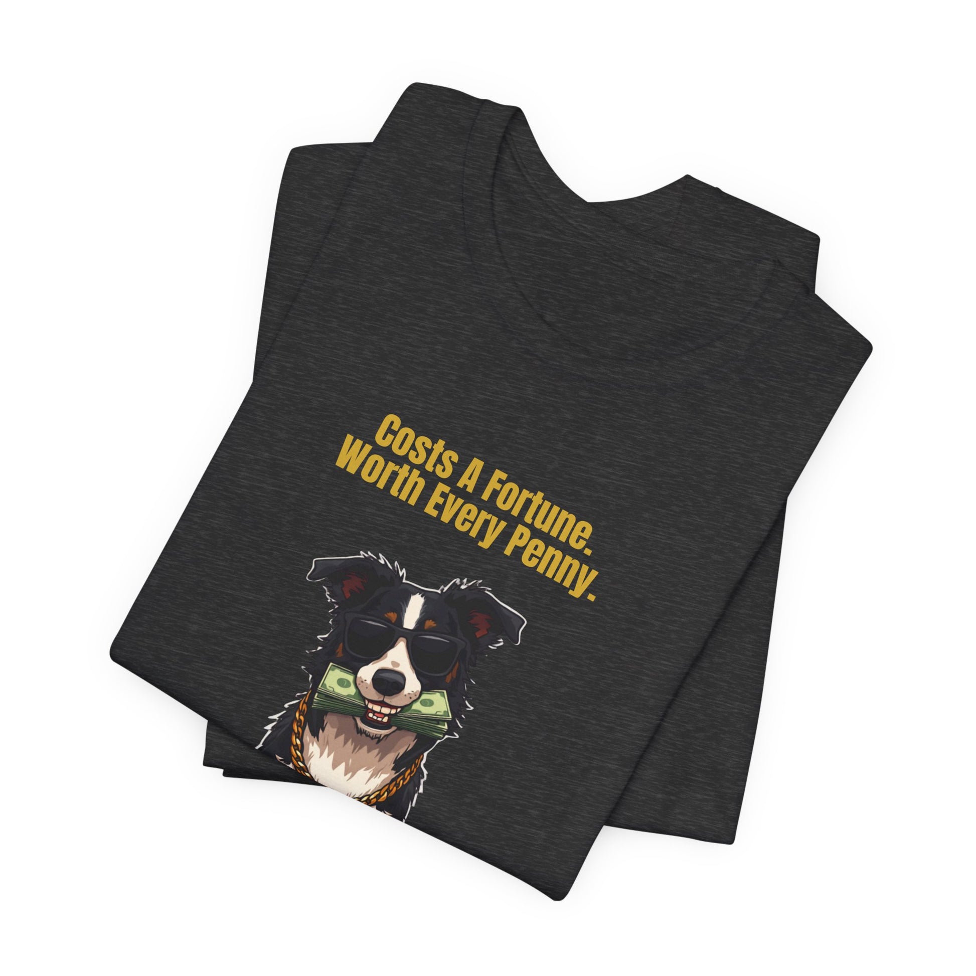 Costs A Fortune Border Collie t-shirt - printed on demand branding