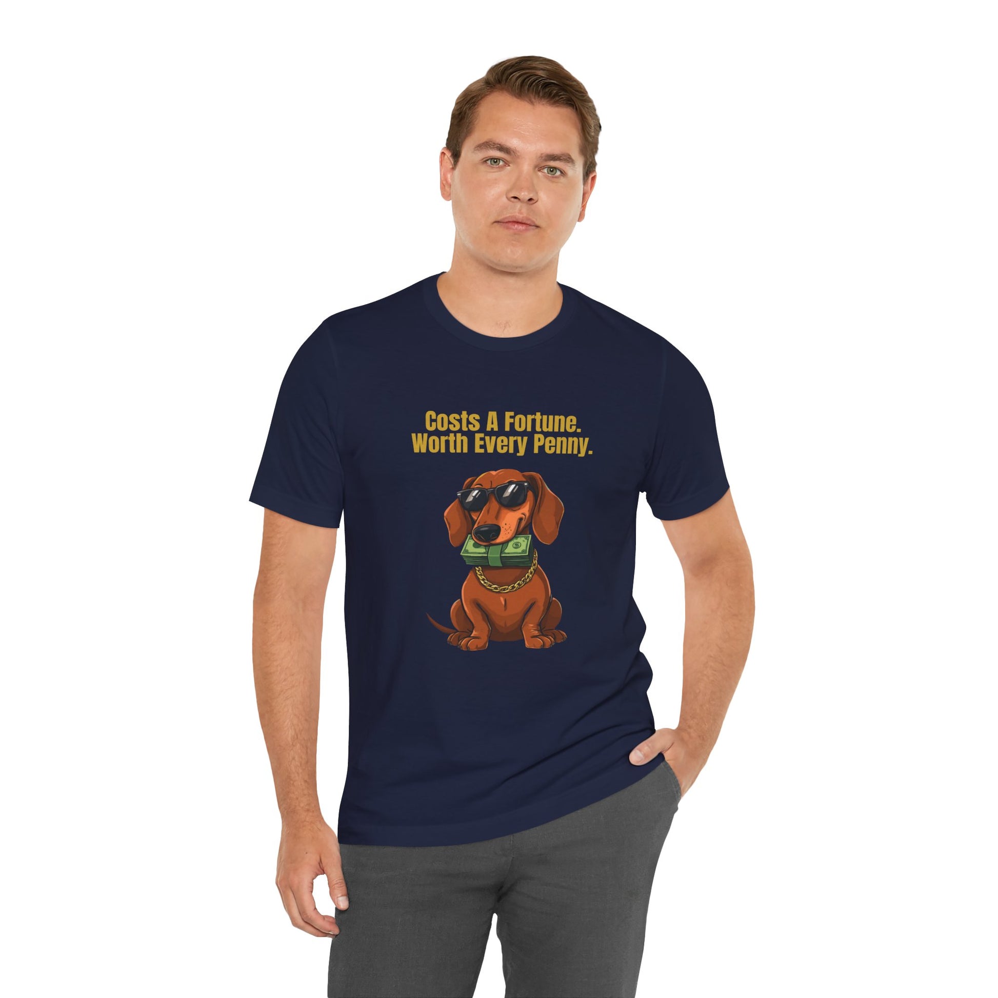 Costs A Fortune Dachshund t-shirt - gift for dog dad or dog mum
