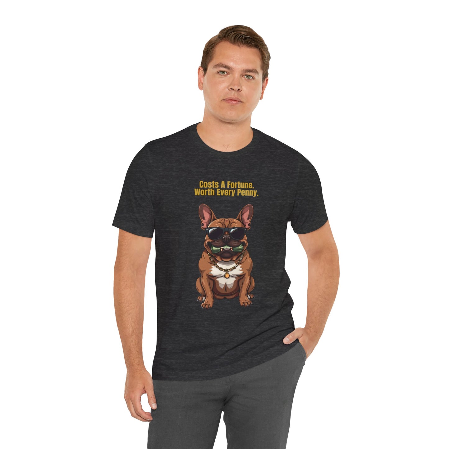 Costs A Fortune French Bulldog t-shirt - casual everyday wear