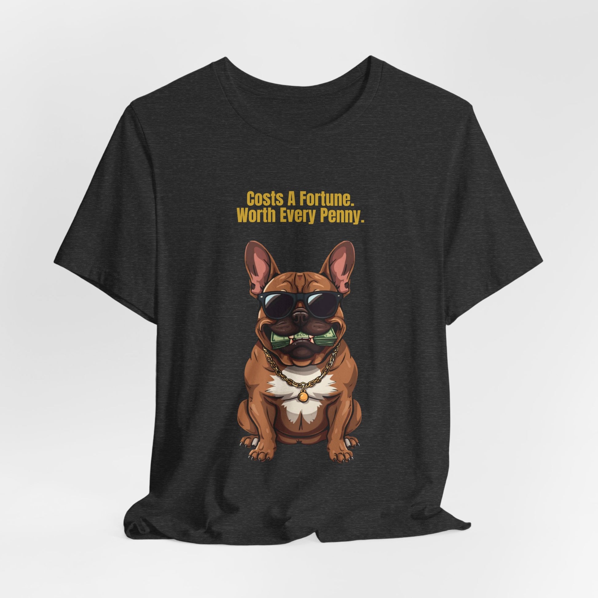 Costs A Fortune French Bulldog t-shirt - additional colourway detail