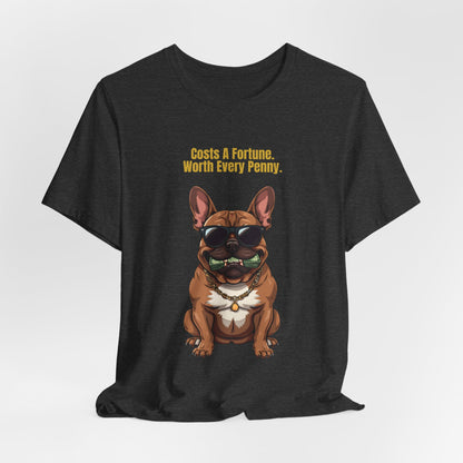 Costs A Fortune French Bulldog t-shirt - additional colourway detail