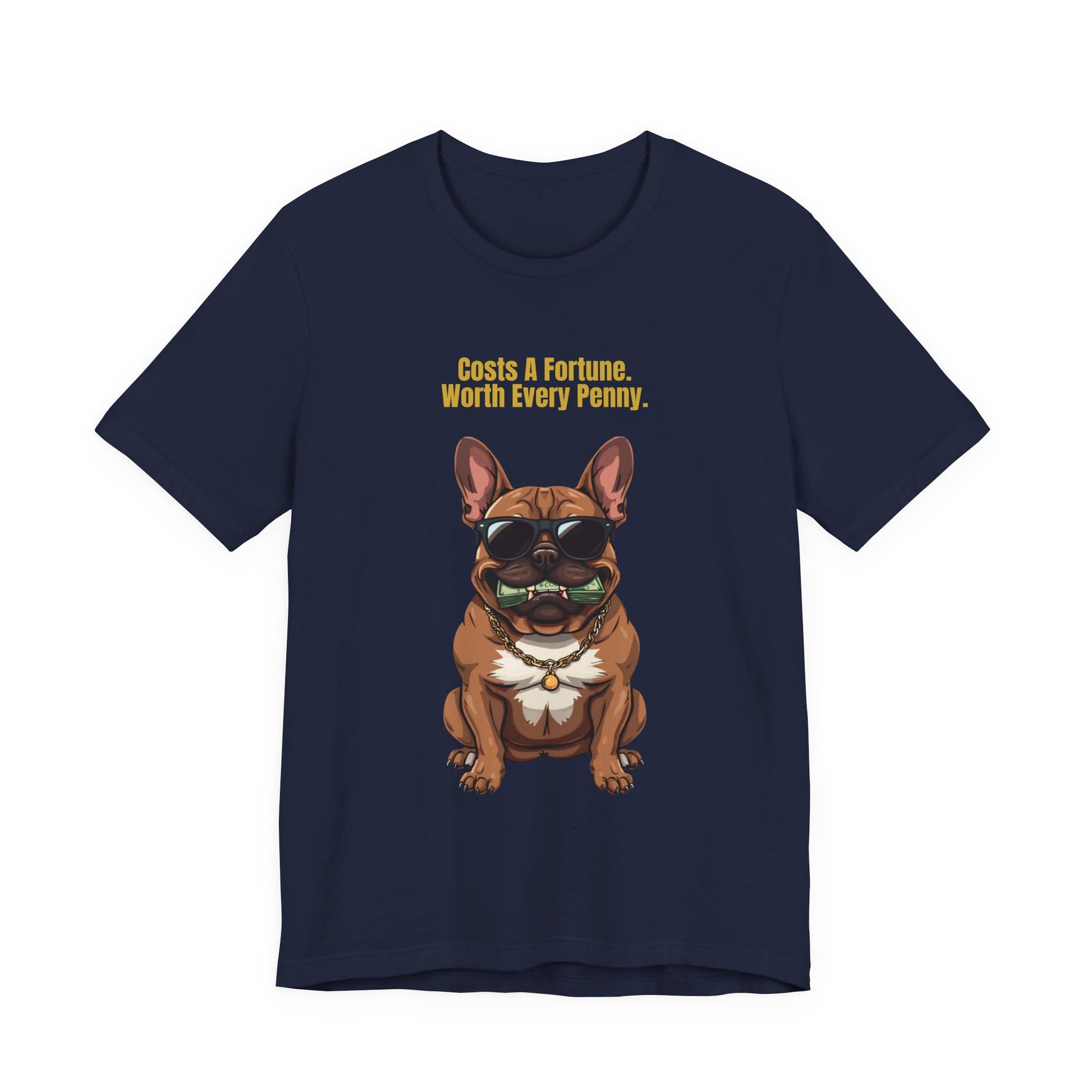 Costs A Fortune French Bulldog t-shirt - final product photo