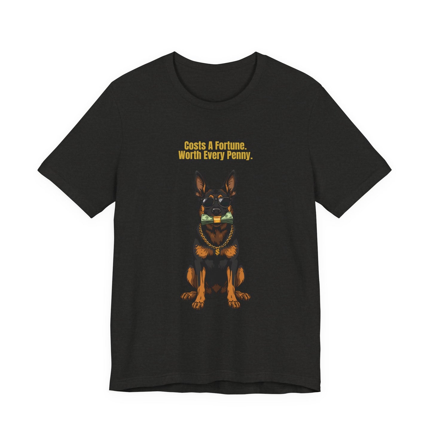 Costs A Fortune German Shepherd t-shirt - full design view