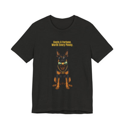 Costs A Fortune German Shepherd t-shirt - full design view