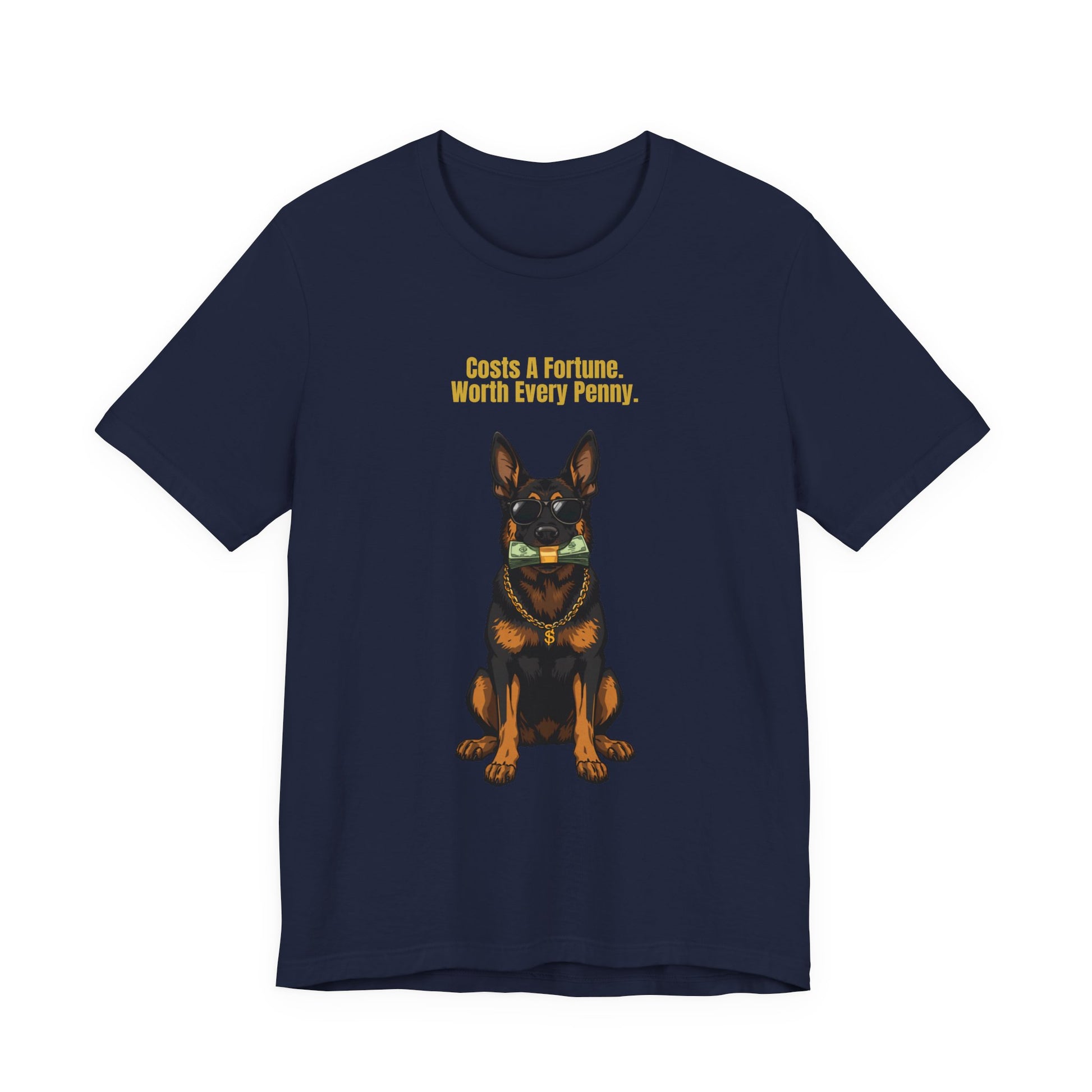 Costs A Fortune German Shepherd t-shirt - final product photo