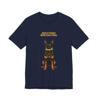 Costs A Fortune German Shepherd t-shirt - final product photo