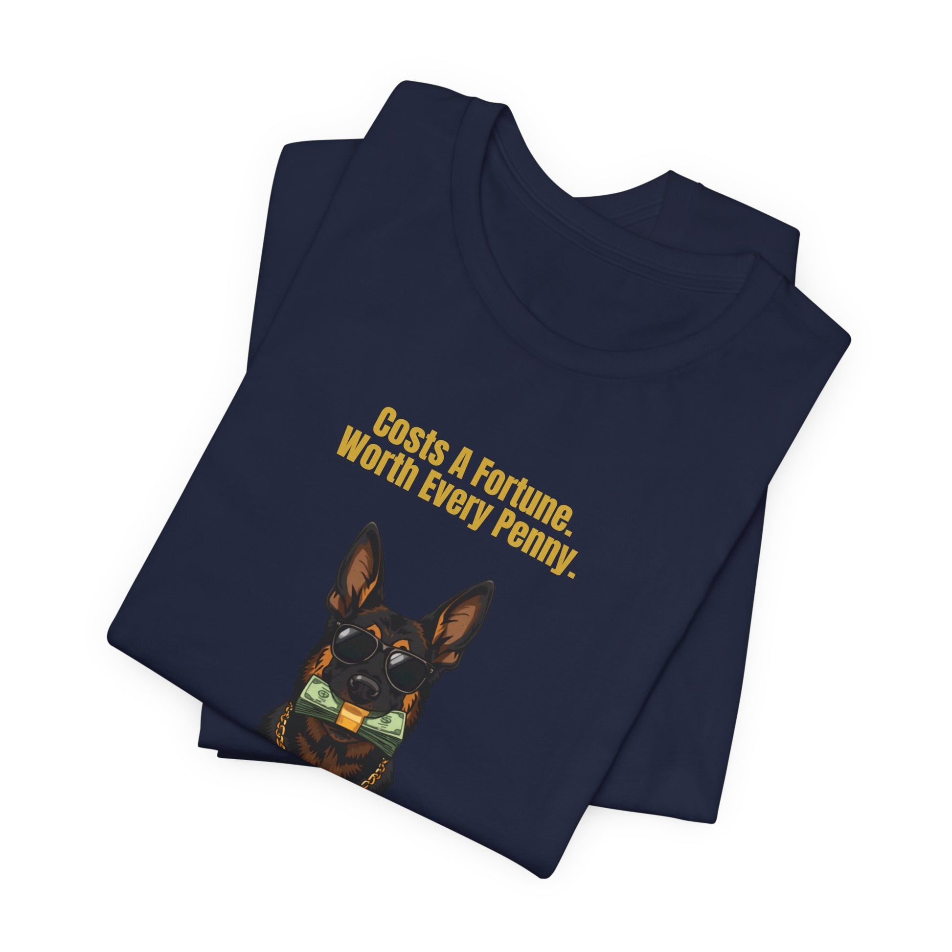 Costs A Fortune German Shepherd t-shirt - relaxed fit shot