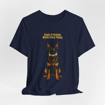 Costs A Fortune German Shepherd t-shirt - styled with accessories