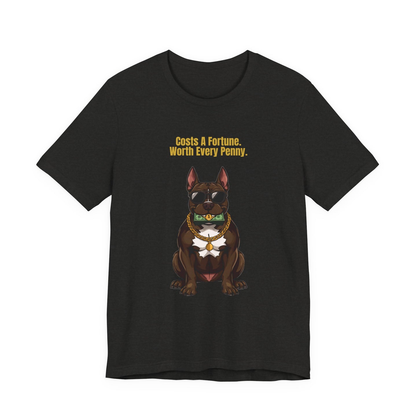 Costs A Fortune T-Shirt — Funny Staffie Unisex Tee — SniffWaggleNWalk