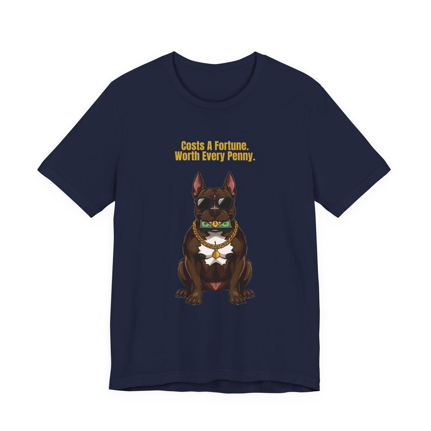Costs A Fortune T-Shirt — Funny Staffie Unisex Tee — SniffWaggleNWalk