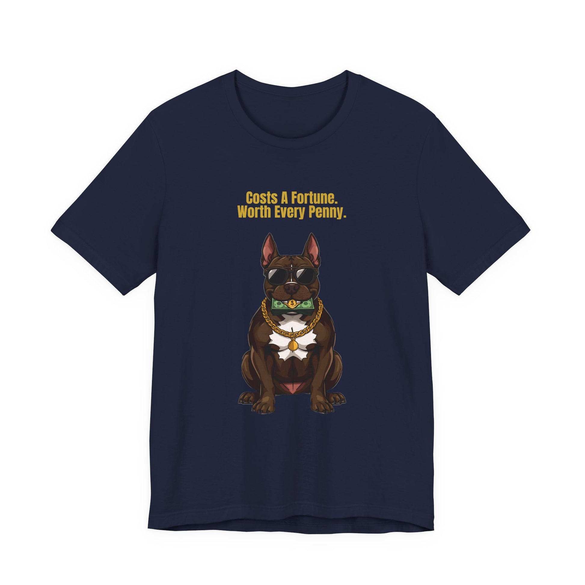Costs A Fortune T-Shirt — Funny Staffie Unisex Tee — SniffWaggleNWalk