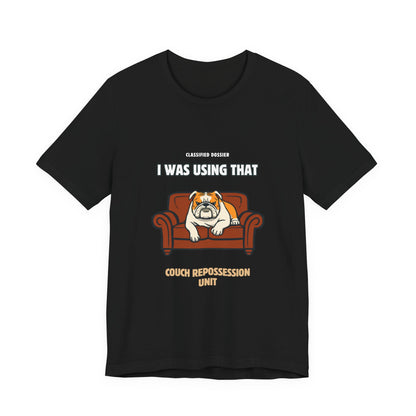 Couch Repossession Unit t-shirt in black