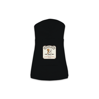 Counter Surveillance Division dog hoodie in black, sizes XS to M