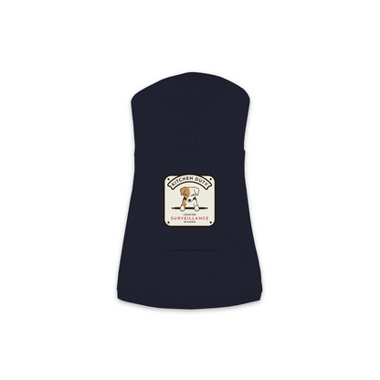 Counter Surveillance Division dog hoodie in navy, sizes XS to M