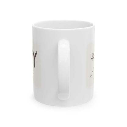 Cozy Pug ceramic coffee mug, 11oz and 15oz Pug lover gift - view 5