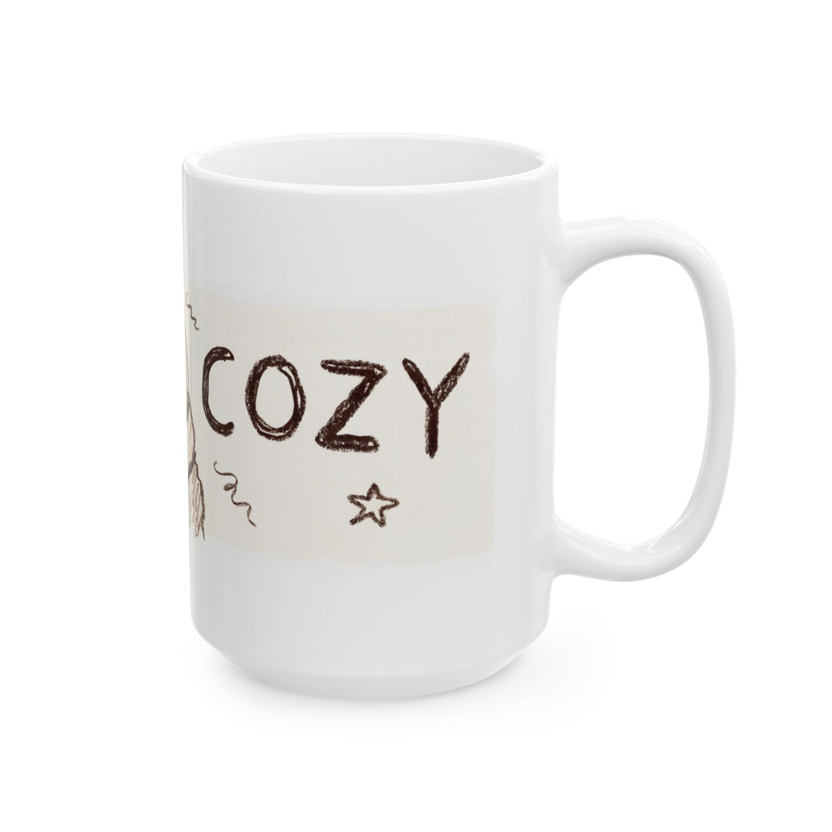 Cozy Pug ceramic coffee mug, 11oz and 15oz Pug lover gift - view 12