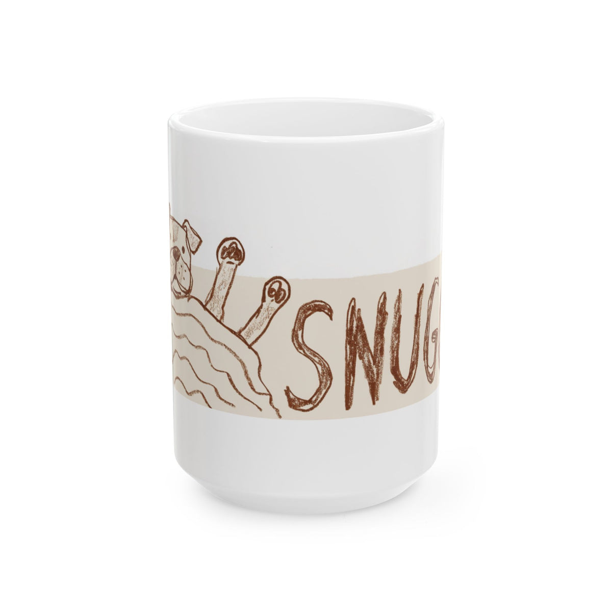 Staffie ceramic coffee mug, 11oz and 15oz cozy dog lover gift - view 2