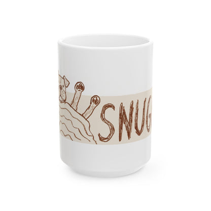 Staffie ceramic coffee mug, 11oz and 15oz cozy dog lover gift - view 2