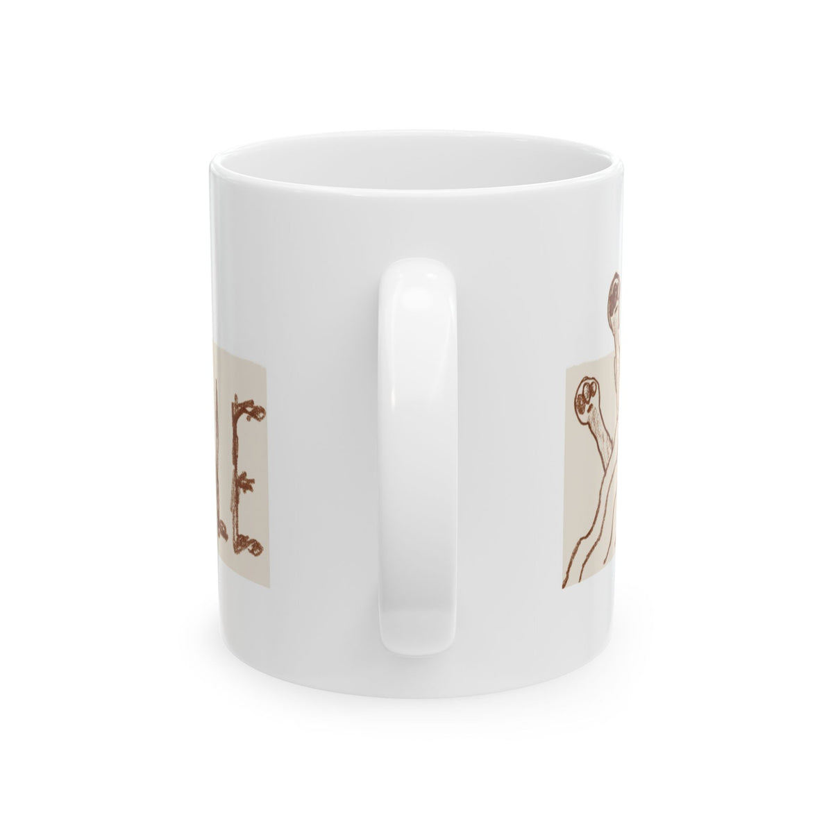 Staffie ceramic coffee mug, 11oz and 15oz cozy dog lover gift - view 4