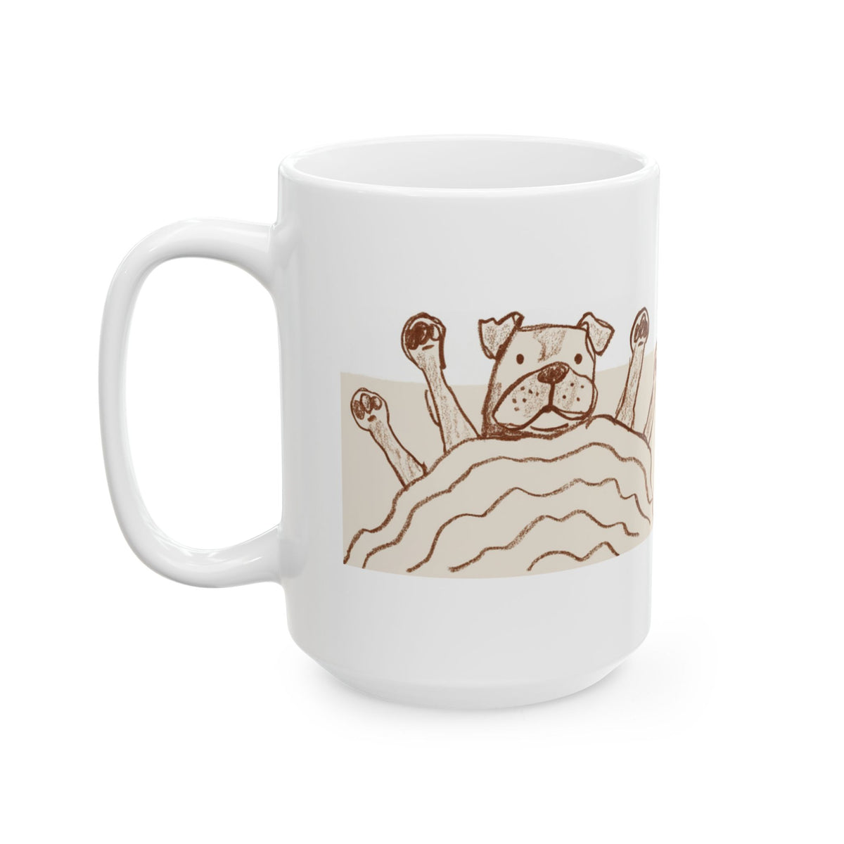 Staffie ceramic coffee mug, 11oz and 15oz cozy dog lover gift - view 12