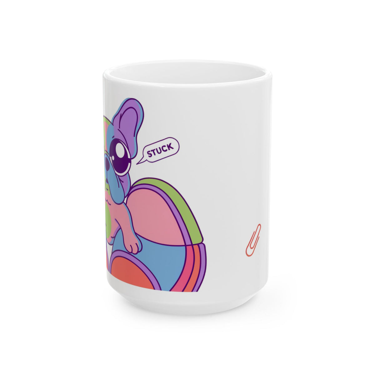 French Bulldog ceramic coffee mug, 11oz and 15oz cute Frenchie gift - view 2