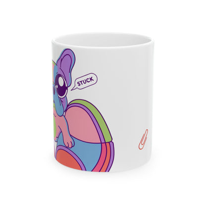 French Bulldog ceramic coffee mug, 11oz and 15oz cute Frenchie gift - view 3
