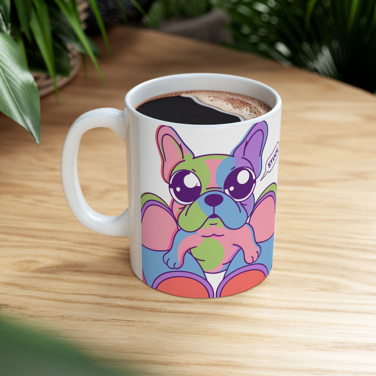 French Bulldog ceramic coffee mug, 11oz and 15oz cute Frenchie gift - view 8