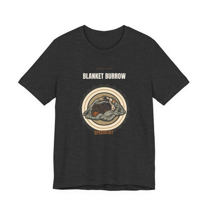Dachshund Blanket Burrow t-shirt, product only on plain background