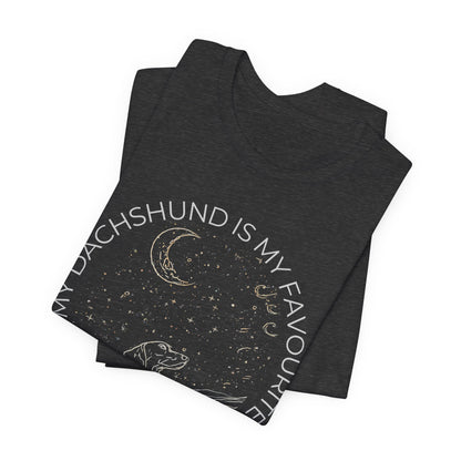 Dachshund Cosmic Companion T-Shirt gift for dog mum