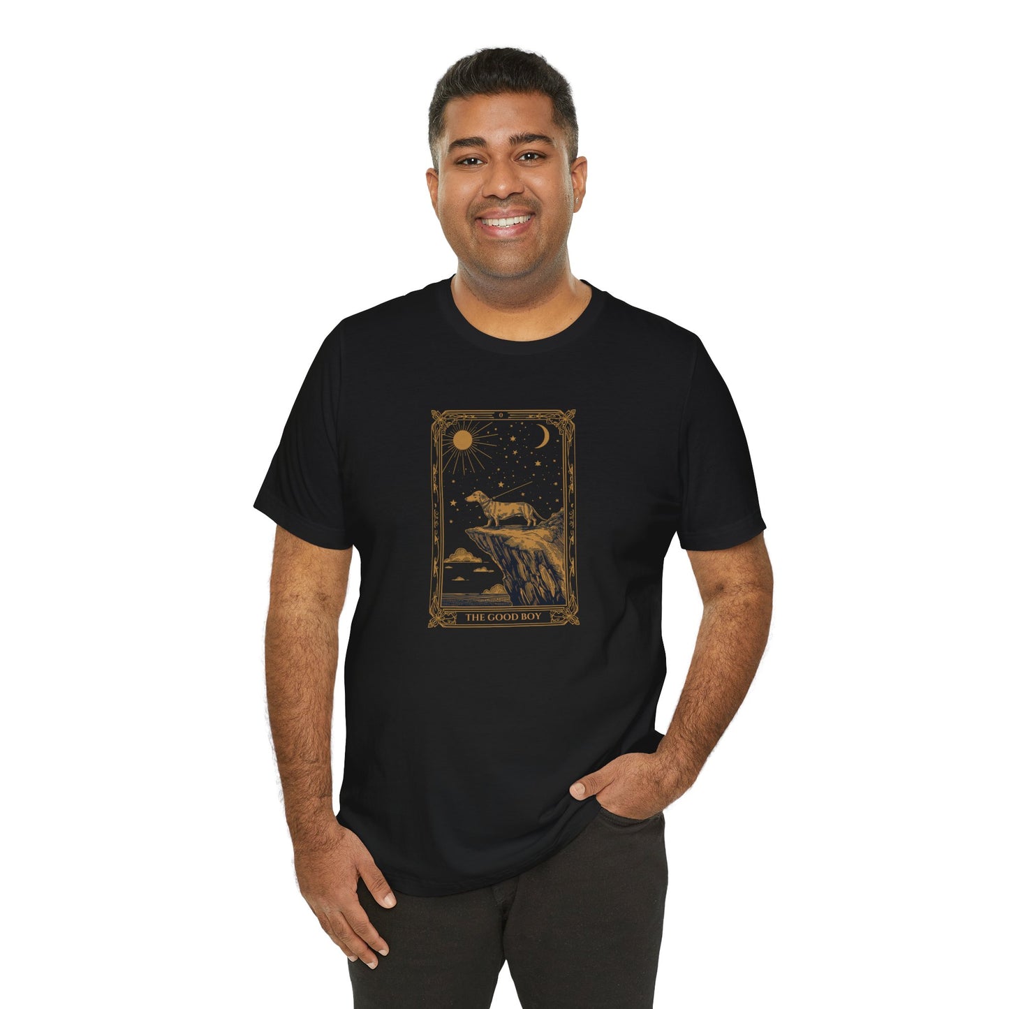 Dachshund The Good Boy Tarot Card T-Shirt, view 6