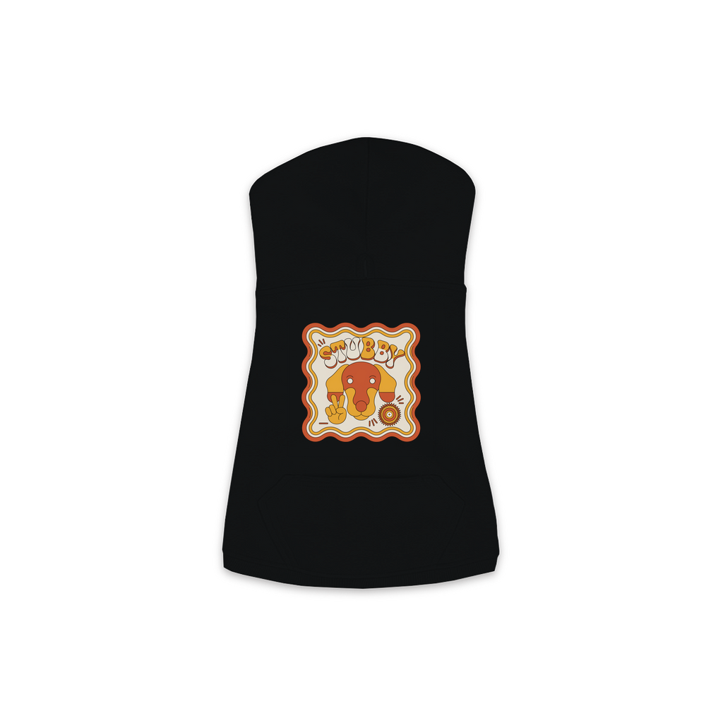 Dachshund Groovy Hoodie – Black – Medium