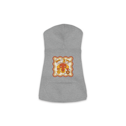 Dachshund Groovy Hoodie – Granite Heather – Medium