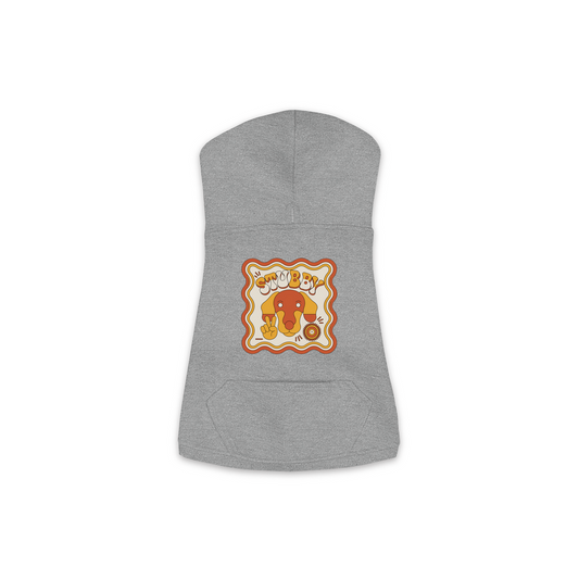 Dachshund Groovy Hoodie – Granite Heather – Medium