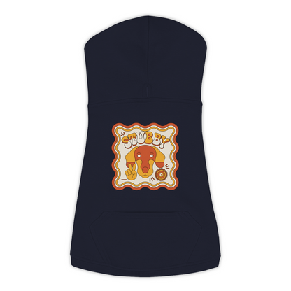 Dachshund Groovy Hoodie – Navy – Large