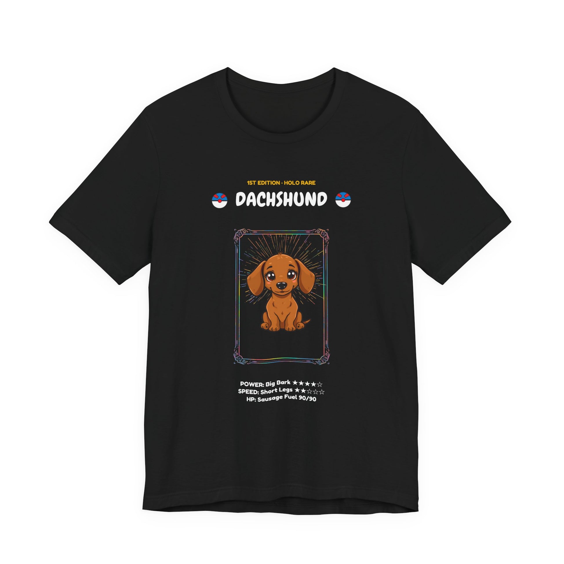 Dachshund Rookie Card T-Shirt - funny trading card style tee