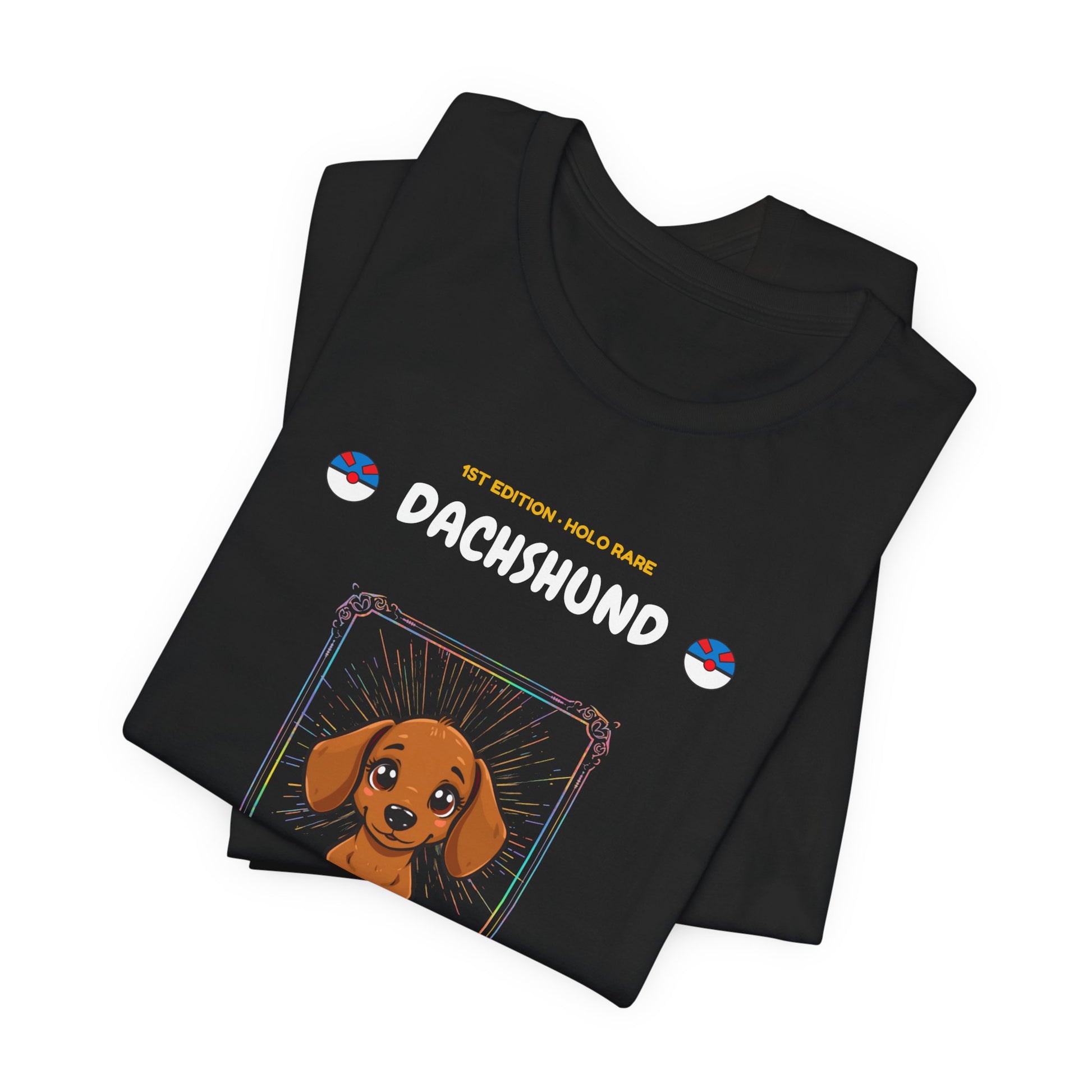 Dachshund Rookie Card T-Shirt - funny trading card style tee