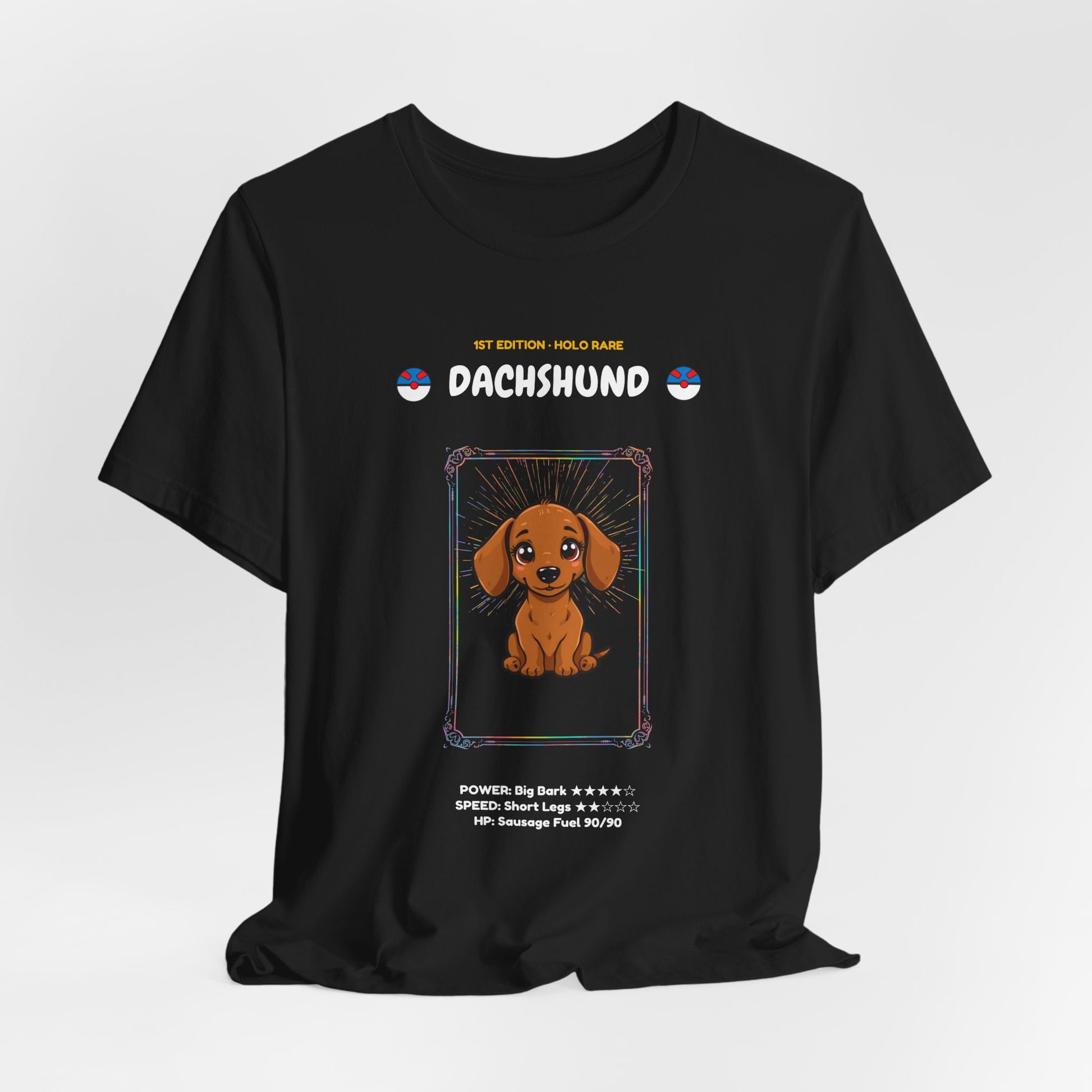 Dachshund Rookie Card T-Shirt - funny trading card style tee