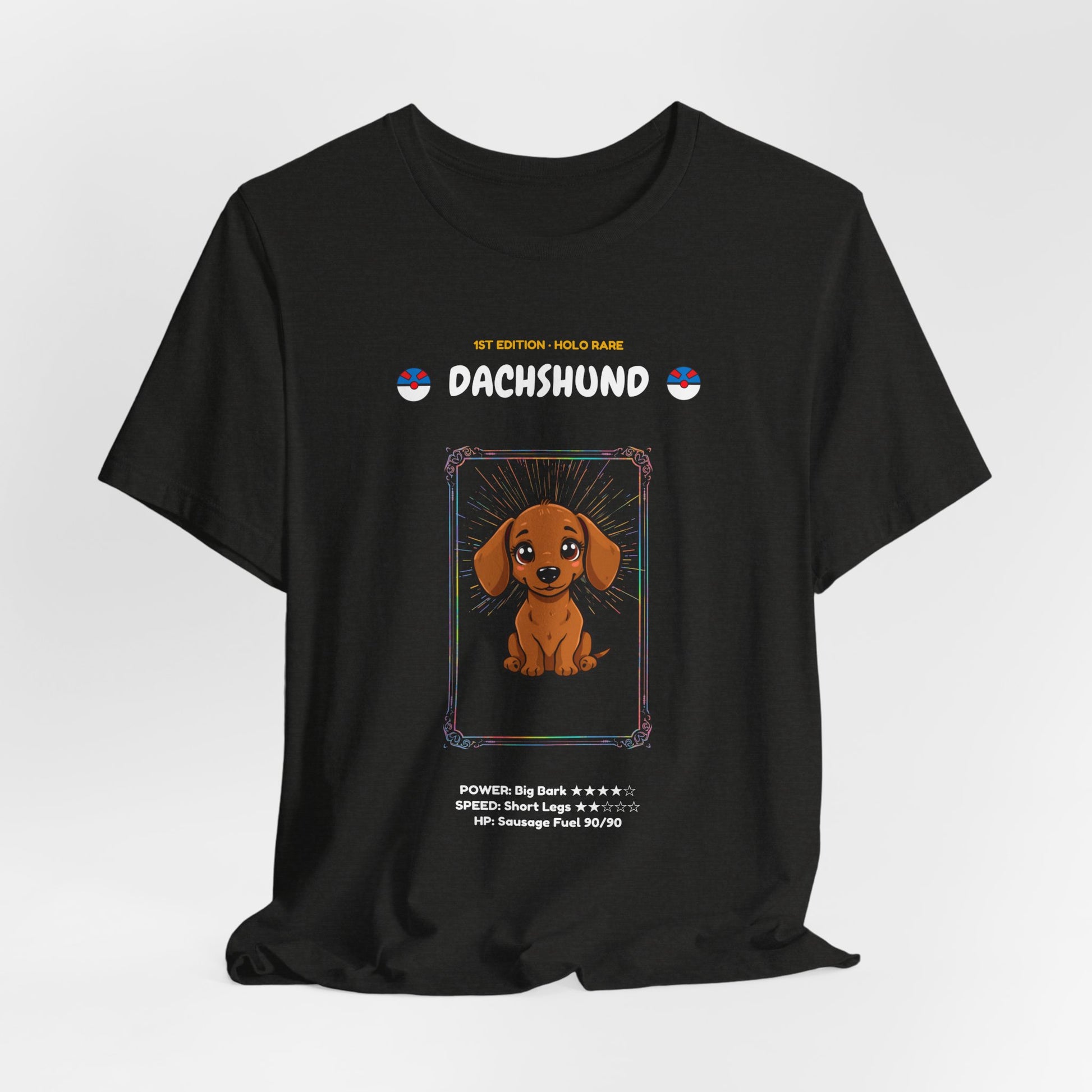 Dachshund Rookie Card T-Shirt - funny trading card style tee