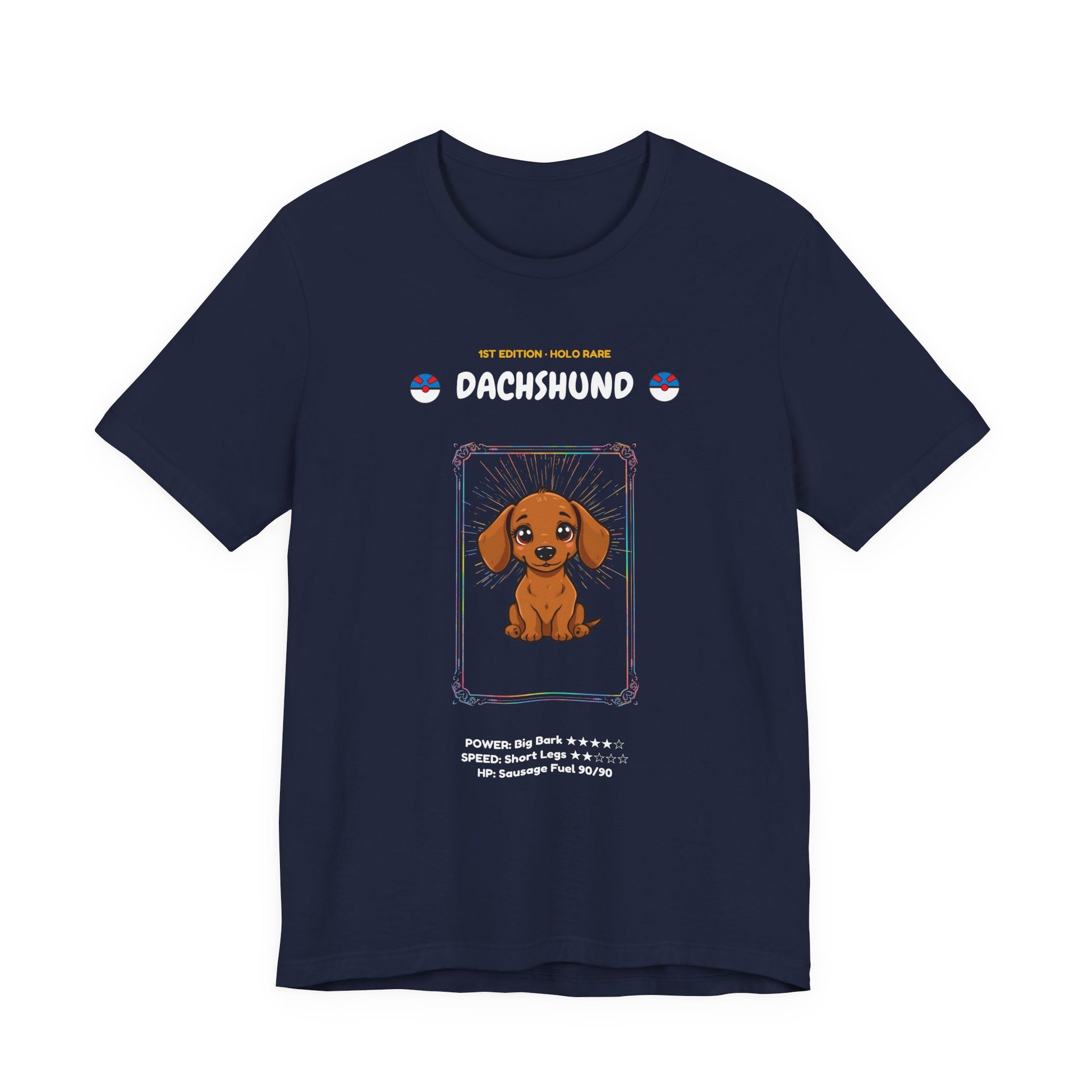 Dachshund Rookie Card T-Shirt - funny trading card style tee