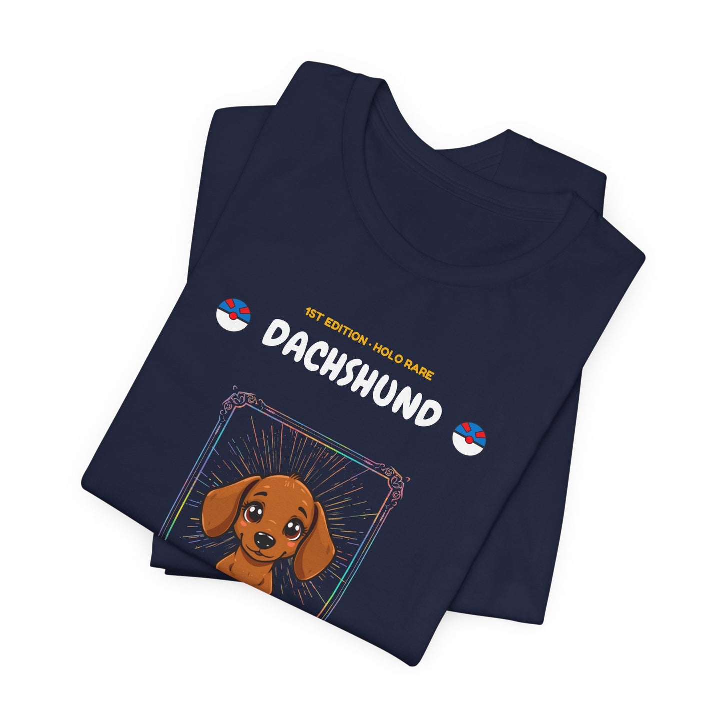 Dachshund Rookie Card T-Shirt - funny trading card style tee