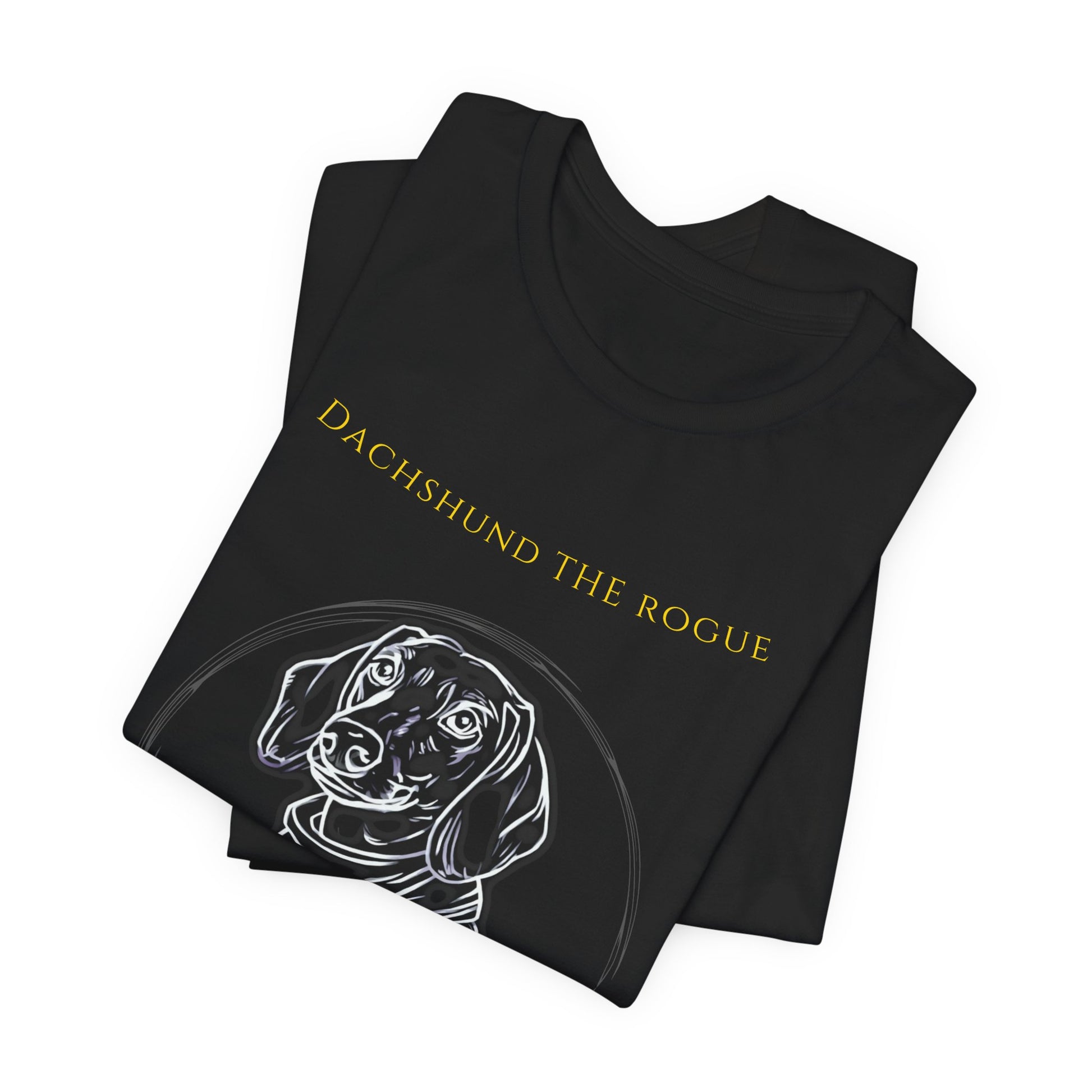 Dachshund The Rogue T-Shirt fabric detail